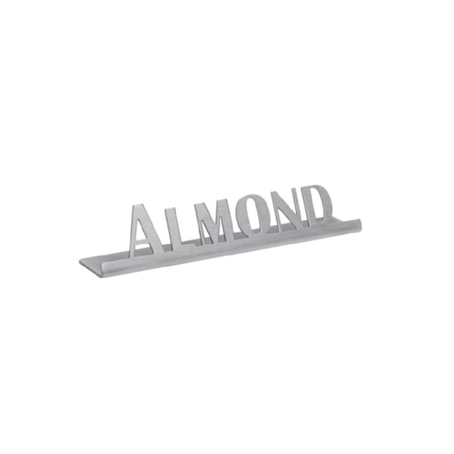 Service Ideas 1C-ST-ALMOND-SIGN Table Sign "Almond" 1"H X 6-3/8"W