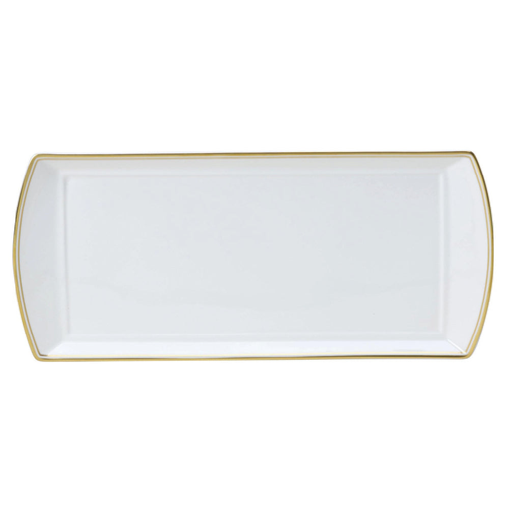 Steelite 82107AND0136 L/S Rectangle Tray 13.375" X 6.0" X 0.75" Signature