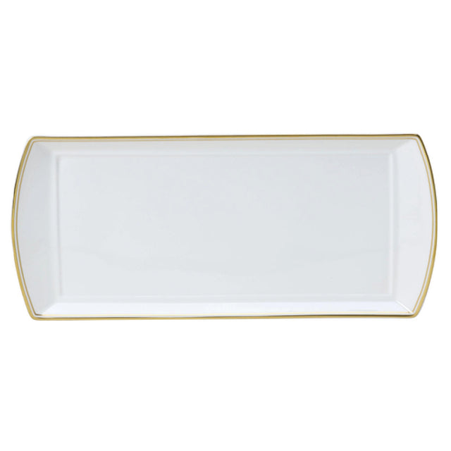 Steelite 82107AND0136 L/S Rectangle Tray 13.375" X 6.0" X 0.75" Signature
