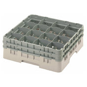 Cambro 16S534184 Camrack® Glass Rack With (2) Soft Gray Extenders Full Size