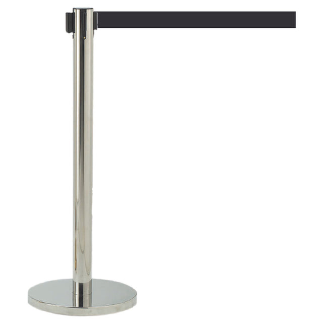 Aarco HC-10BK HC-10BK Form-A-Line™ System Retractable Belt Style Has A Chrome Finish