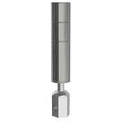 Metro SA86P Seismic 86" SES Chrome Plated Post With Welded Receptacle And Seismic Leveler Bolt [for Use With HCAI (OSHPD) Preapproval Base Plates)]. OPM-0426. Spec Sheet 10.15