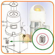 Sunkist 15D Rocker Switch With Switch Seal