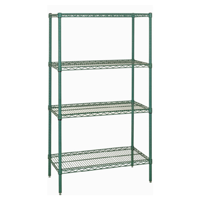 Quantum WR74-1248P Wire Shelving Starter Kit 48"W X 12"D X 74"H 600 800 Lb. Capacity
