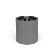 FOH RIB040GYL21 3.5qt Round Belize Ice Bucket Smoke With Matte Black Lid Includes One RIB018GYL21-BTM 3.5qt Round Belize Ice Bucket Base Smoke