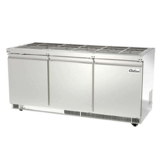 USR Brands CBT-72 Coldline Refrigerated Salad Bar 72"W 14 Cu.ft. Capacity