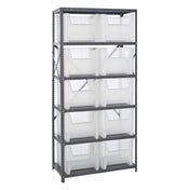 Quantum QSBU-800CL Shelving Unit 18"D X 36"L X 75"H Heavy Duty
