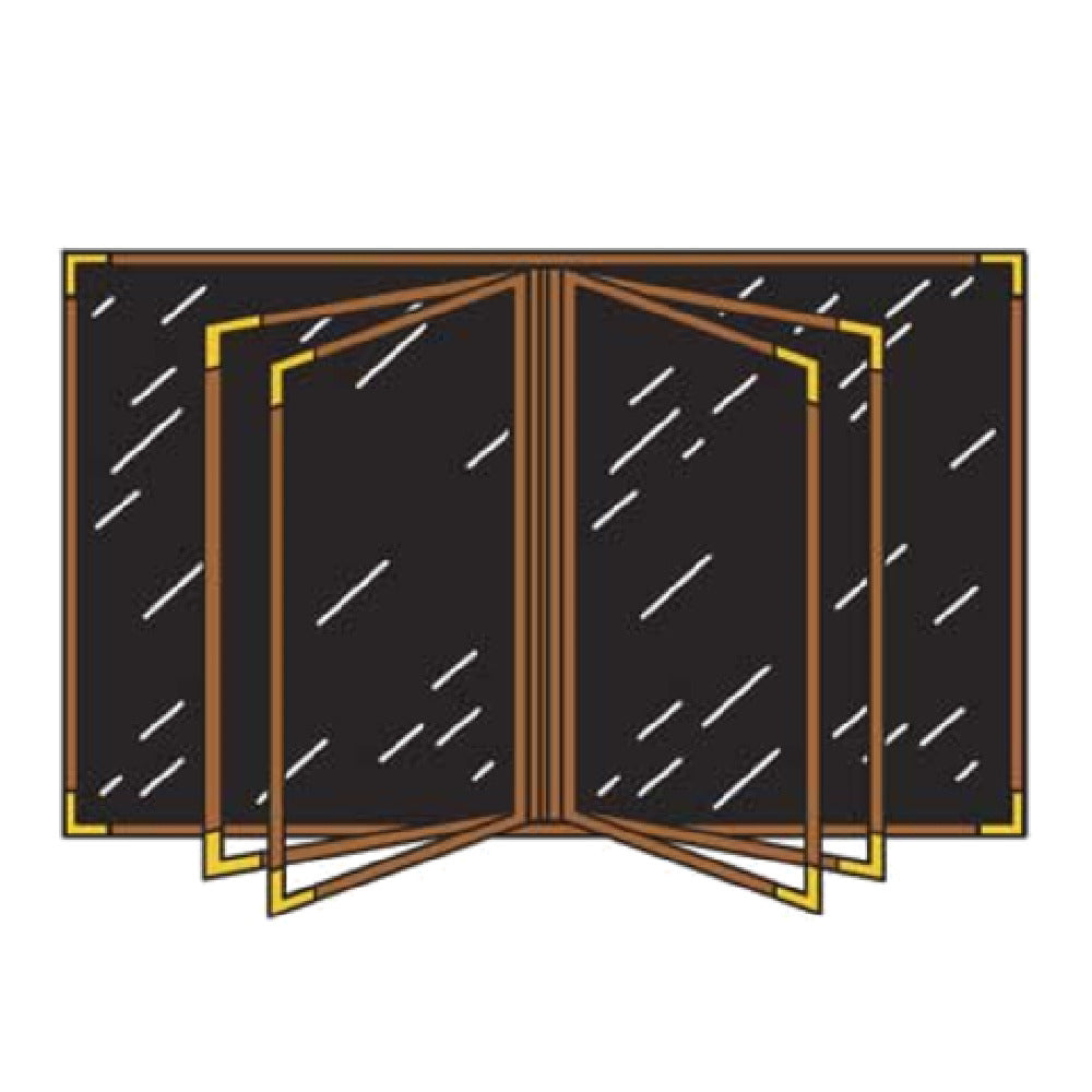 Menu Solutions RS170C Menu Cover Holds 8-1/2" X 11" Insert Six Panel Booklet