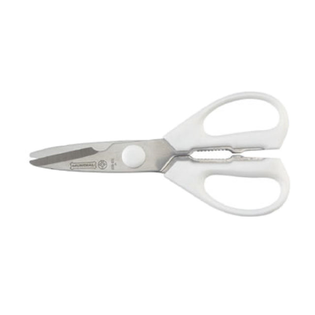 Mundial W656R Take-A-Part Kitchen Shears Rounded Tips Molded White Polypropylene Handles (bulk)