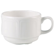 Steelite 9007C027 Stacking Cup 7.5 Oz 4.375" X 3.375" X 2.375"
