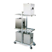 Forbes Industries 6273 Hot Box Transport Rack Zinc Plated Accommodates (6) Forbes Hot Boxes