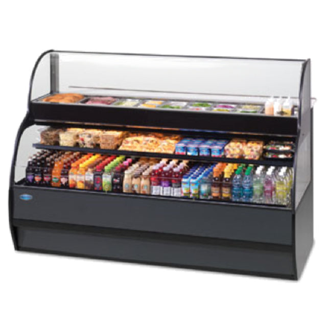 Federal Industries SSRSP-5052 Specialty Display Sandwich Or Salad Prep Merchandiser With Refrigerated Self-Serve Bottom