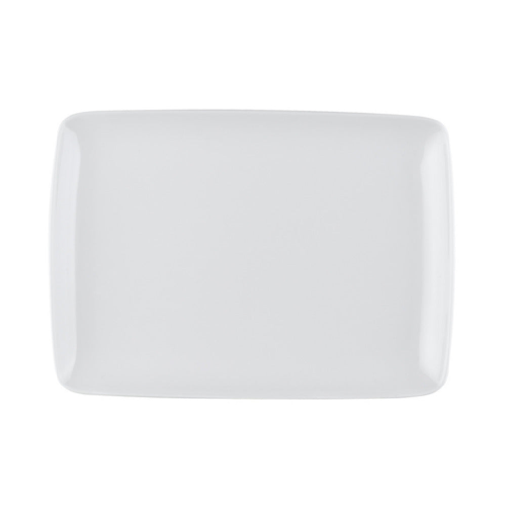 CAC China OXF-W13 Oxford Platter 11-5/8"L X 8-1/4"W X 1-1/8"H Coupe