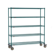 Metro SEZ-186068K3-MP-41 Super Erecta® Stem Caster Cart 60"W X 18"D X 68"H 5 Tiers