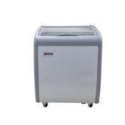 Omcan 31455 (FR-CN-0667) Ice Cream Freezer 5.6 Cu. Ft. Capacity (2) Sliding Doors With Curved Glass