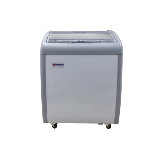 Omcan 31455 (FR-CN-0667) Ice Cream Freezer 5.6 Cu. Ft. Capacity (2) Sliding Doors With Curved Glass
