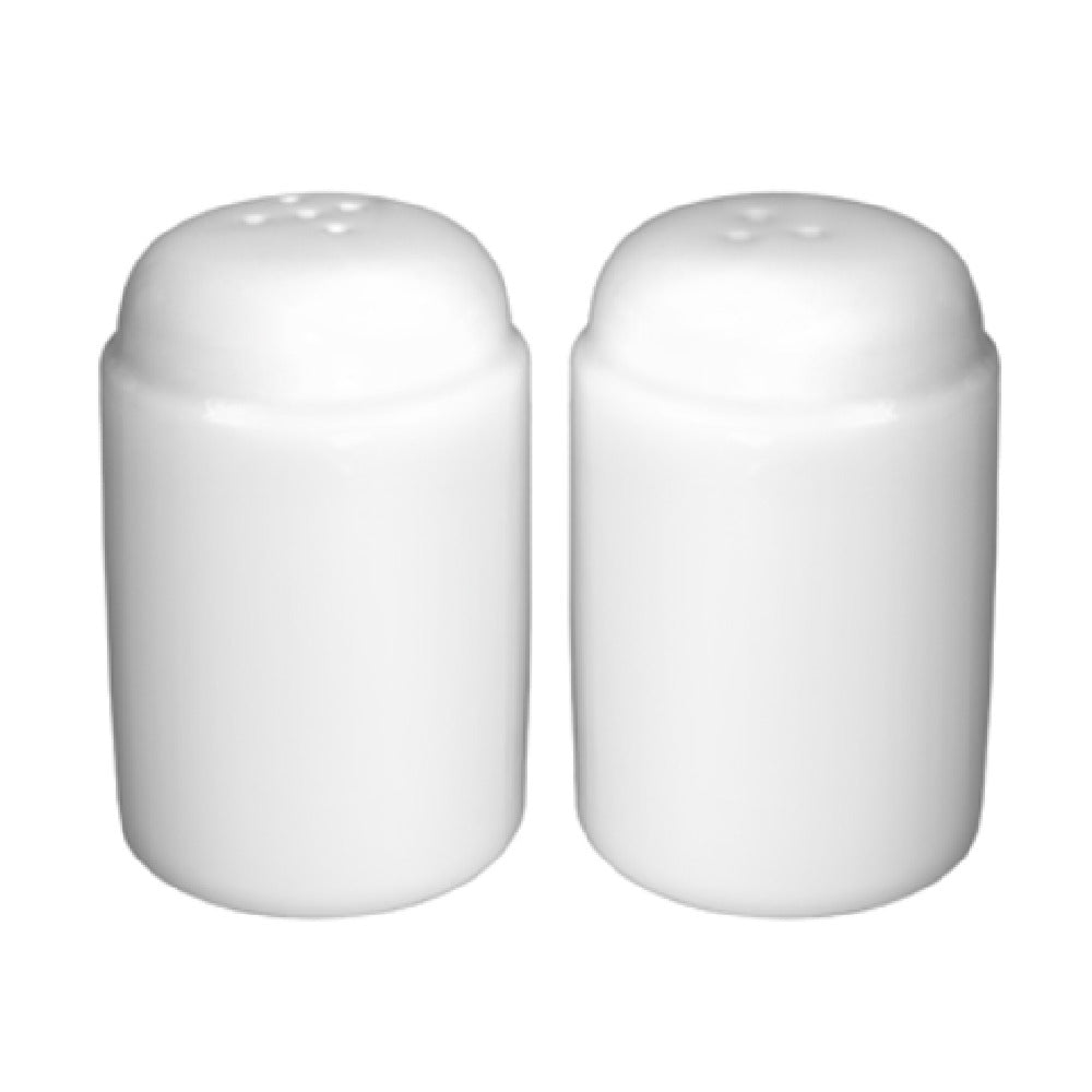 International Tableware MD-114 Salt & Pepper Shaker Set 1-5/8" Dia. X 2-5/8"H Fully Vitrified