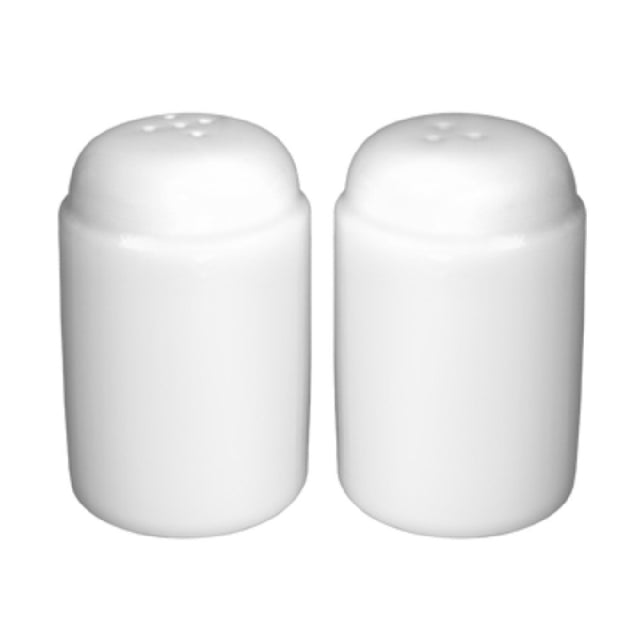 International Tableware MD-114 Salt & Pepper Shaker Set 1-5/8" Dia. X 2-5/8"H Fully Vitrified