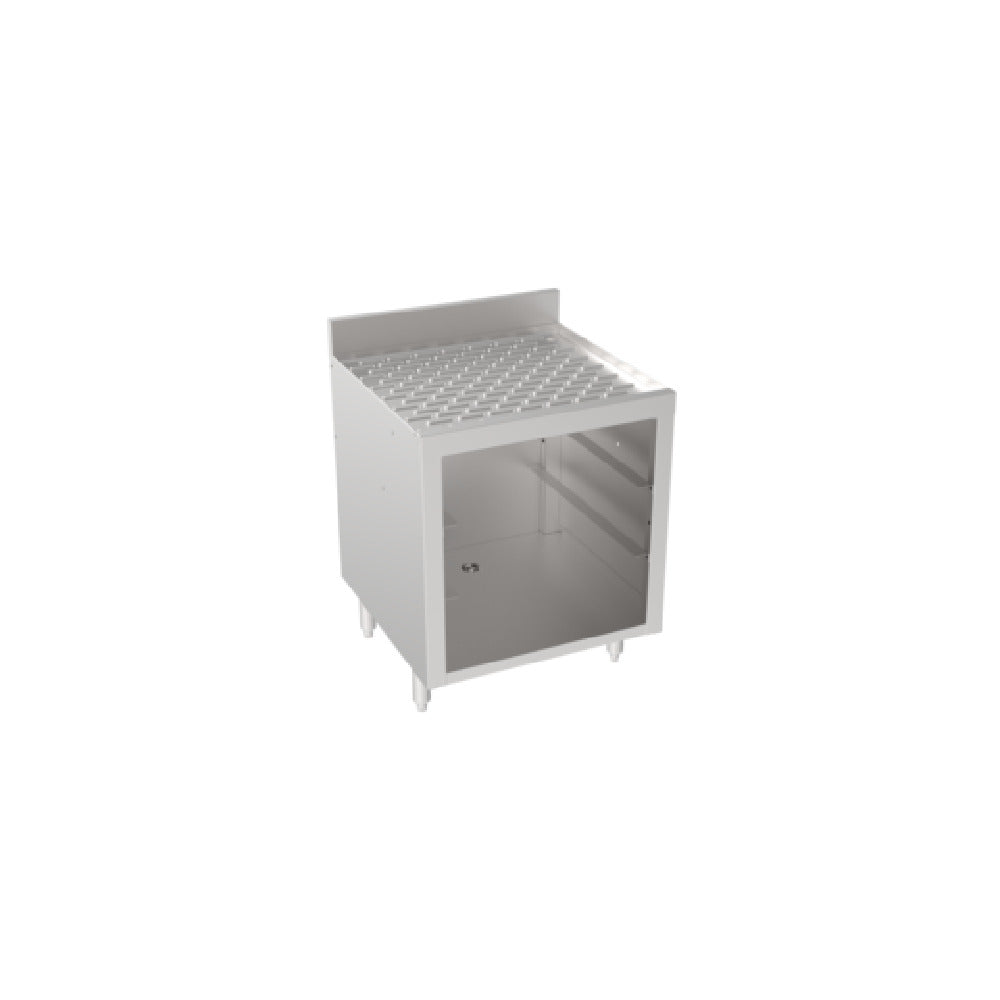 Krowne KRS-GSB1 - Stadium Series Underbar Glass Rack Storage Unit, Drainboard Top