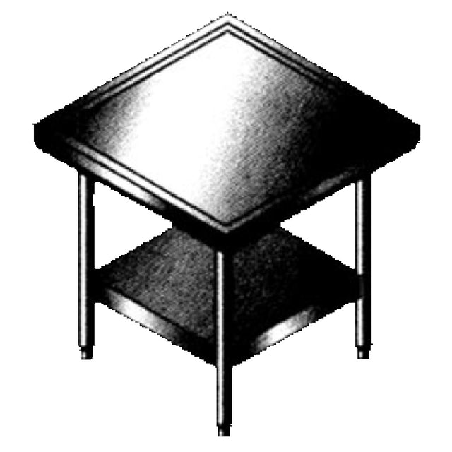SPG MS-30-S - Universal Stainless Mixer Stand, Open Base With Bottom Shelf, 30" X 30"