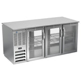Beverage Air BB72HC-G-PT-S - Refrigerated Back Bar Pass-Thru Storage Cabinet, Three-section