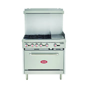 Hubert 140546 - (140546) Kratos® Gas Range, 36"W X 32-3/5"D X 60"H, Natural Gas