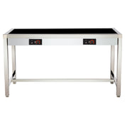 Bon Chef 50078 Freedom Tower Table 62"L X 26"W X 34"H With Two Inductions Stoves (12083)
