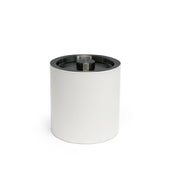 FOH RIB025WHL21 3.5qt Round London Ice Bucket White With Brushed Stainless Lid