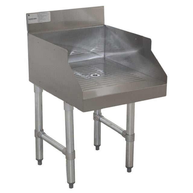 Advance Tabco SL-GS-15 Underbar Basics™ Recessed Drainboard Underbar For Glass Storage