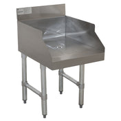 Advance Tabco SL-GS-12 Underbar Basics™ Recessed Drainboard Underbar For Glass Storage