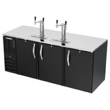 Beverage Air DD78HC-B - Draft Beer Cooler, 78"W X 30-3/8"D X 49-5/16"H, 26.131 Cu. Ft.