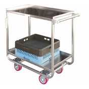 Hubert 21379 - Utility Cart, 2-shelf, 38" X 20" X 38"H
