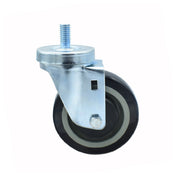 BK Resources 4SBR-4ST-PLY Polyurethane Wheel 4" Diameter 1/2"-13 X 1" Threaded Stem