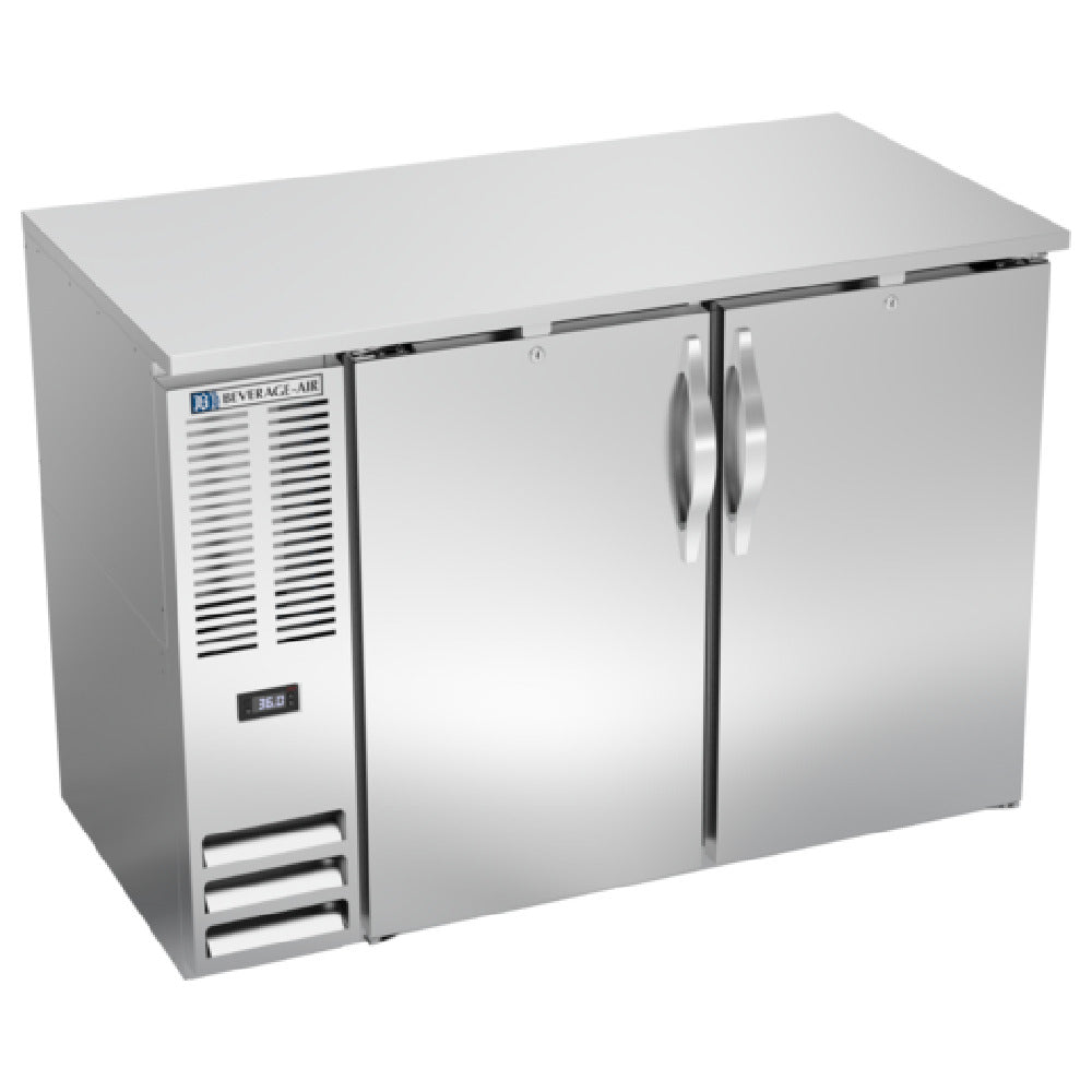 Beverage Air BBN48HC-S - Refrigerated Back Bar Storage Cabinet, Two-section, 48"W X 26-3/8"D X 34"H