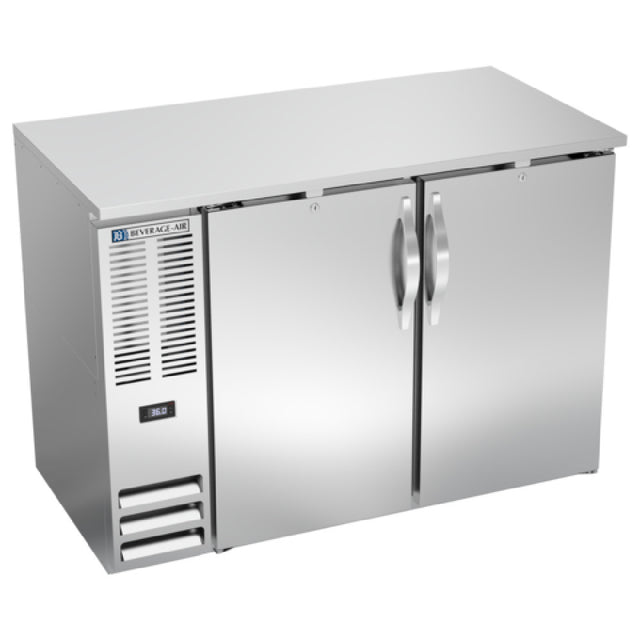 Beverage Air BBN48HC-S - Refrigerated Back Bar Storage Cabinet, Two-section, 48"W X 26-3/8"D X 34"H