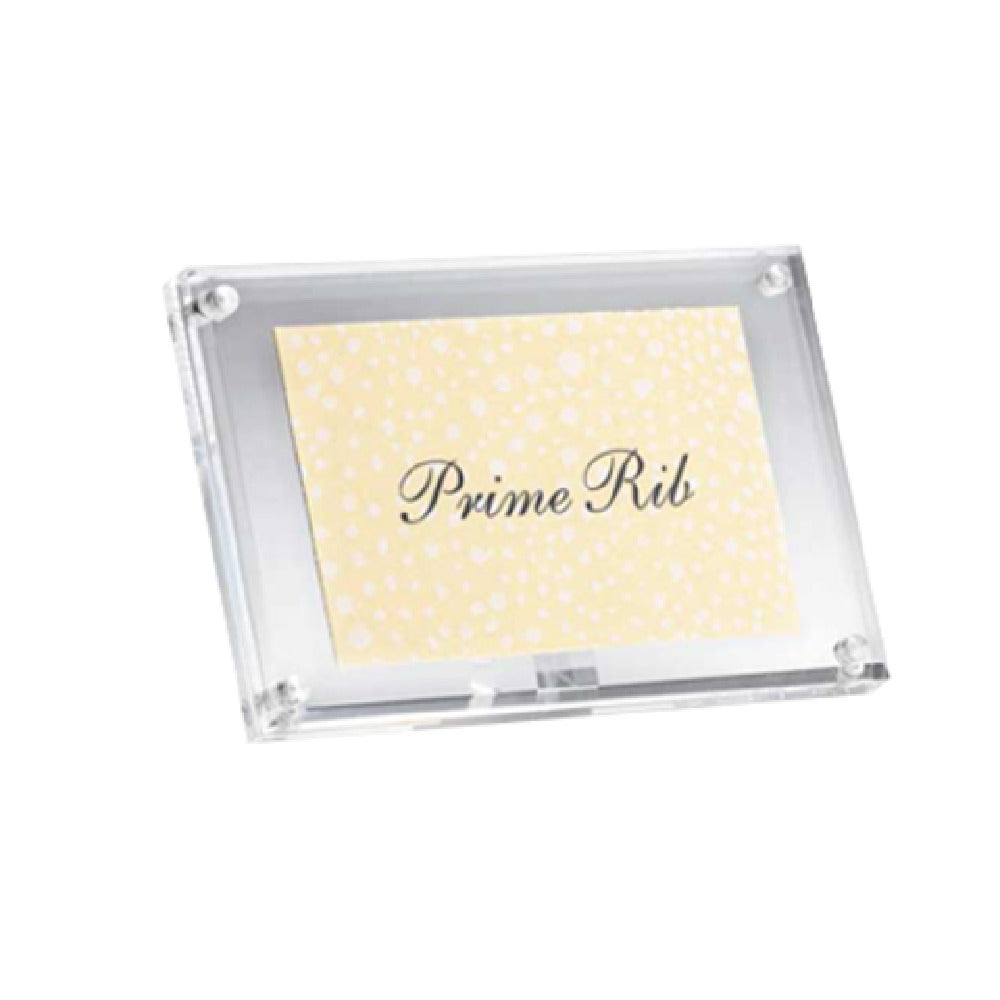 TableCraft Products A362 - Magnetic Card/Sign Holder, 4" X 1-1/4" X 2-1/2", Rectangular