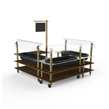 Steelite MGCMLB03WBXW Mogogo Buffet Solutions Modular Chilled Salad Station 3-tier