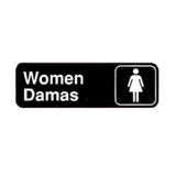 TableCraft Products 394567 - Cash & Carry Sign, 3" X 9", "Women/Damas"
