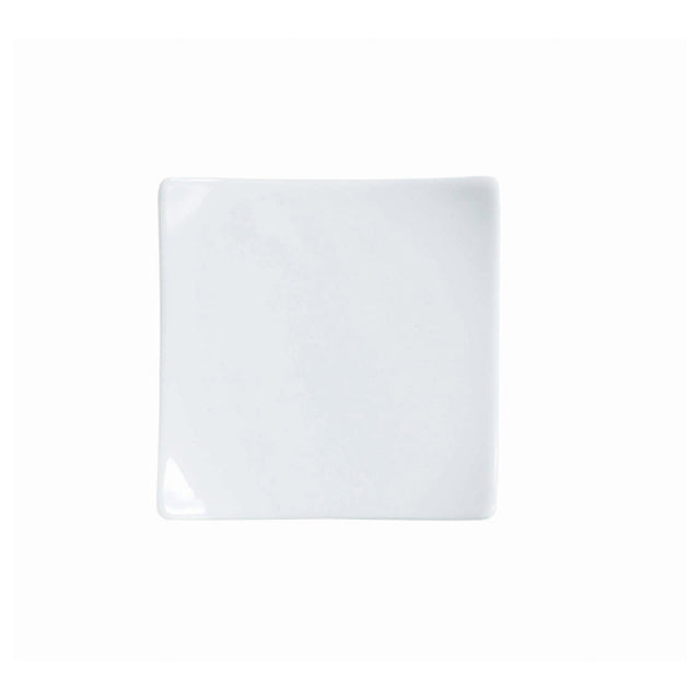 Arc Cardinal R0737 Arcoroc Appetizer Square Plate (D:3.63'') High Alumina Porcelain