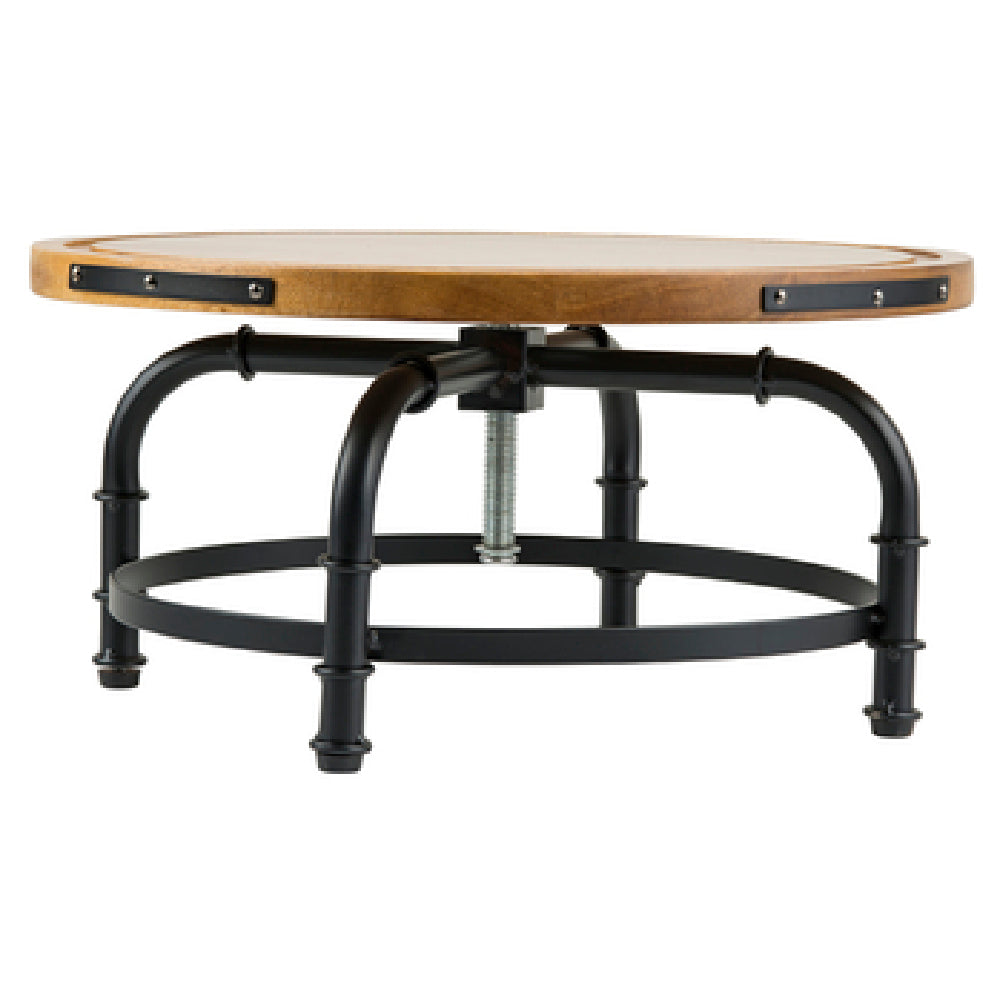 TableCraft Products 10086 - Industrial Collection™ Cake Stand, 13" Dia., Adjustable From 6-3/8"-8-3/8" In Height