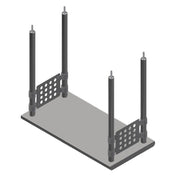 John Boos OSH16FK-2436-CM - Ceiling Mount Overshelf, Single, Heavy Duty