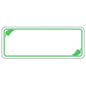 Hubert 21695 - Laser Labels, Leaf Design Border, 2-1/2" X 1"H