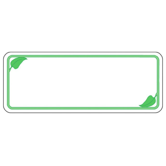 Hubert 21695 - Laser Labels, Leaf Design Border, 2-1/2" X 1"H