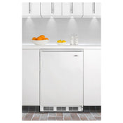 Summit FF6WBI7 Undercounter Refrigerator Built-in Or Freestanding 5.5 Cu. Ft. Capacity