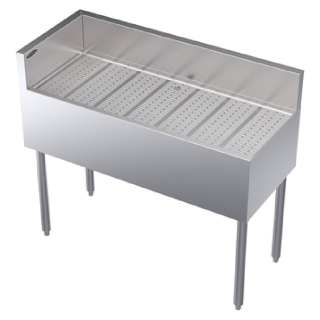 Krowne KR19-C42L Royal Series Underbar Corner Drainboard Free Standing 42"W X 19"D X 36-1/2"H.O.A.