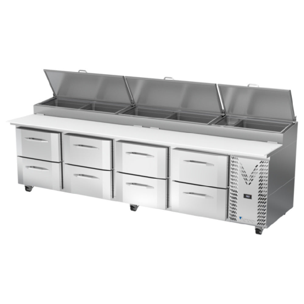 Victory VPPD119HC-8 Pizza Prep Table Powered By V-Core™ Four-section