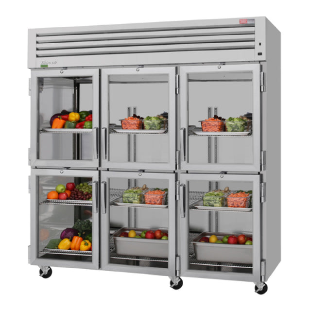 Turbo Air PRO-77-6R-G-N PRO Series Refrigerator Reach-in Three-section