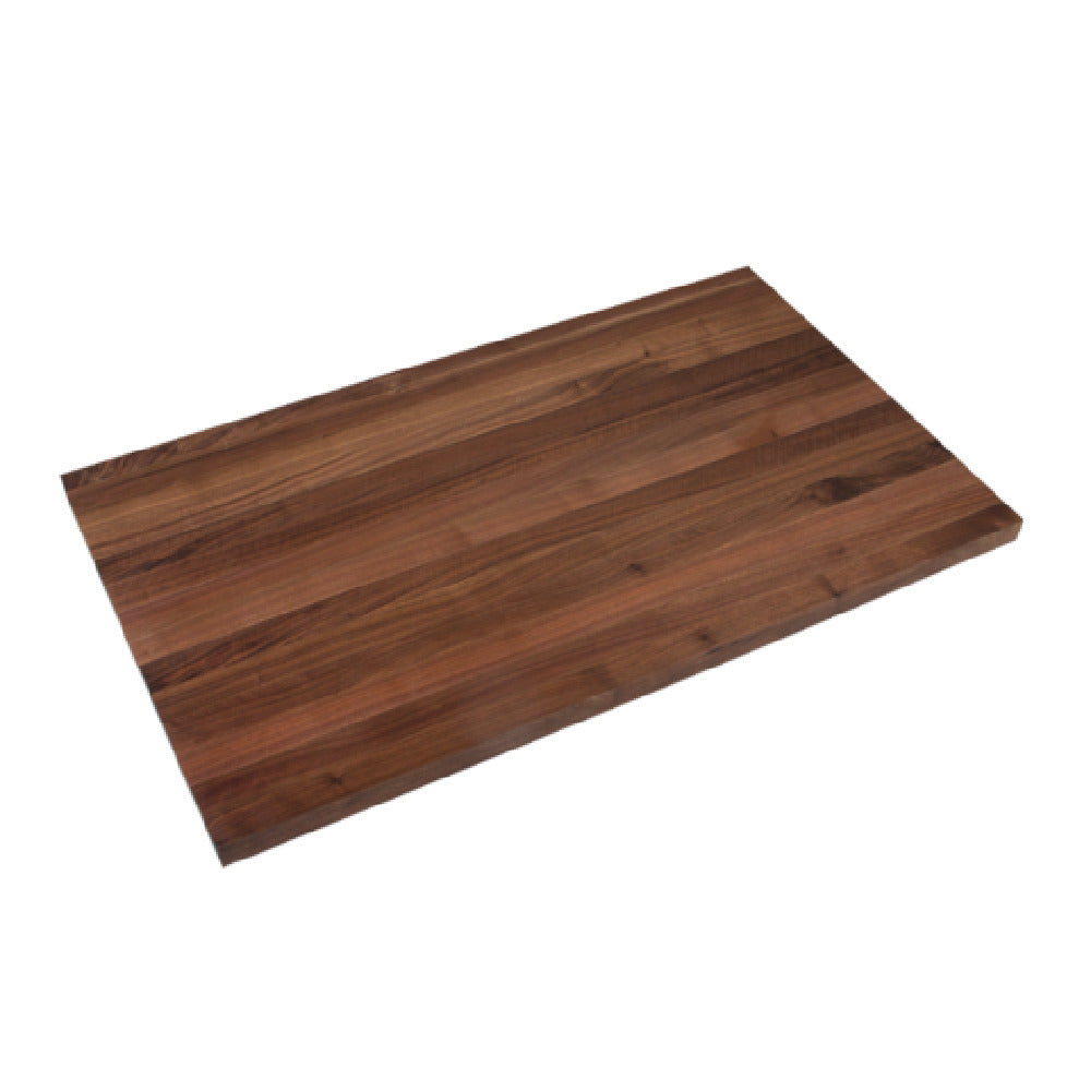 John Boos WALRS18-O Straight Backsplash 18"W X 3/4" Thick X 4"H Standard American Black Walnut RS Stock/not Blended