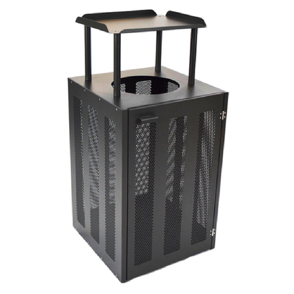 Emuamericas, Llc E886-22 - Dado Litter Bin, Outdoor/indoor 22"W X 22"D X 45"H, Square