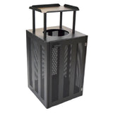 Emuamericas, Llc E886-22 - Dado Litter Bin, Outdoor/indoor 22"W X 22"D X 45"H, Square
